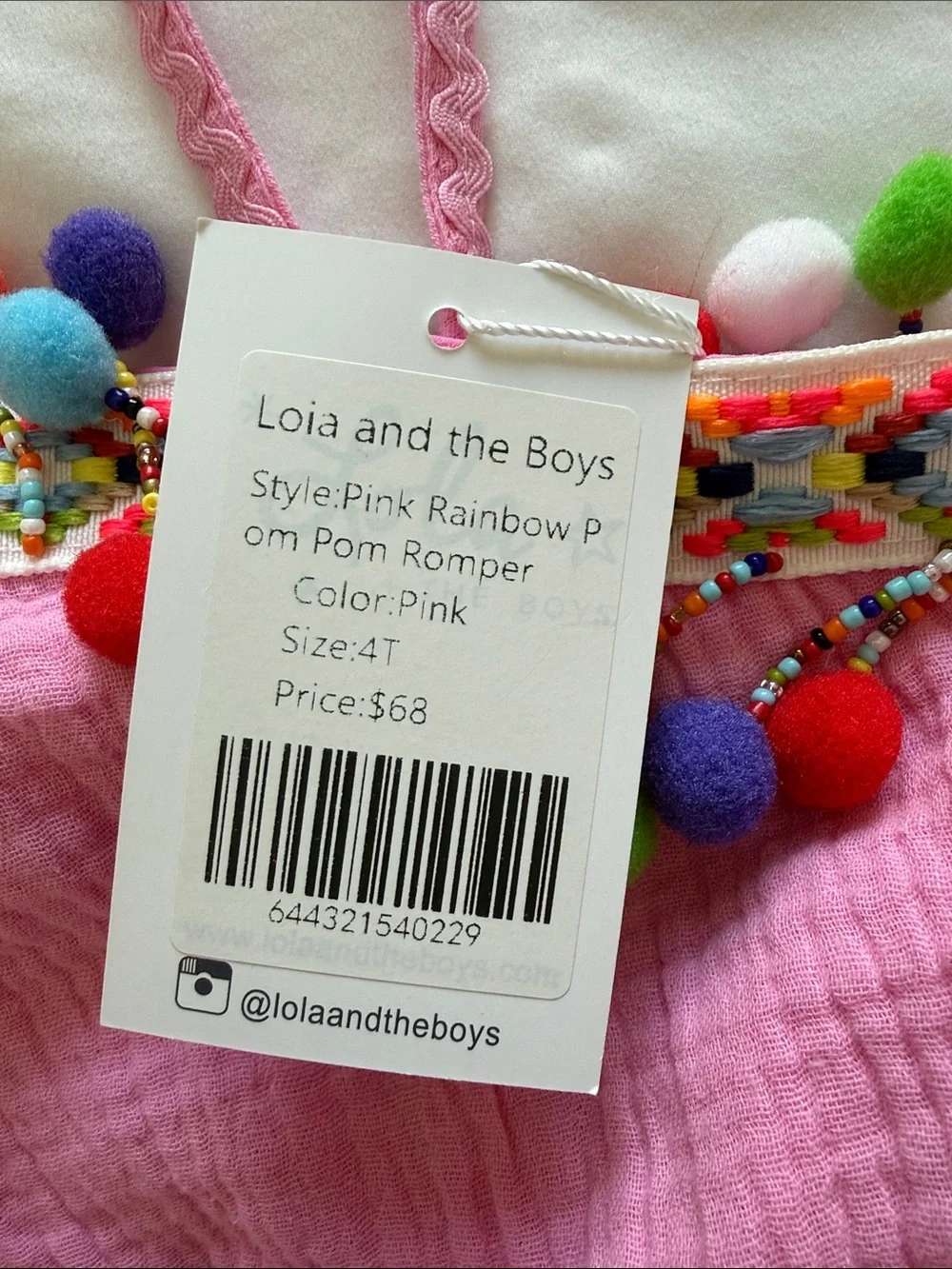 Lola + The Boys bright pink